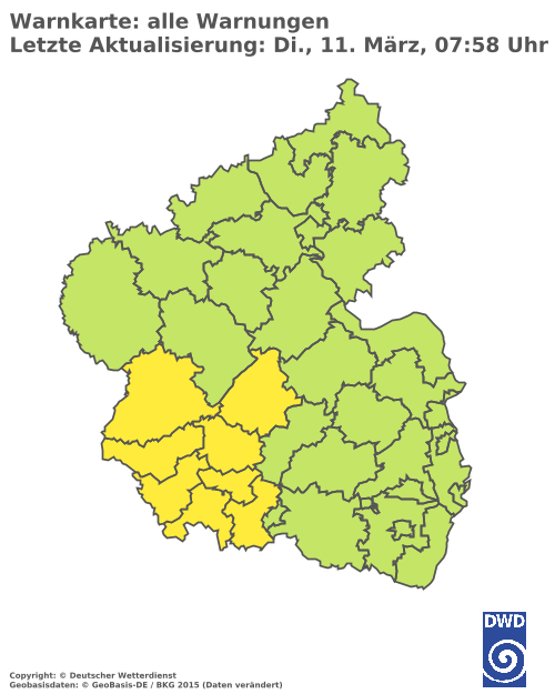 Aktuelle Wetterwarnungen für  Rhein-Lahn-Kreis