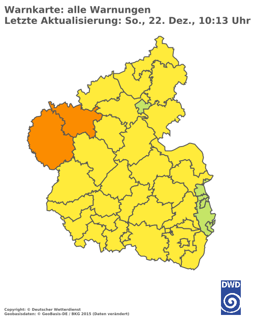 Aktuelle Wetterwarnungen für  Rhein-Lahn-Kreis