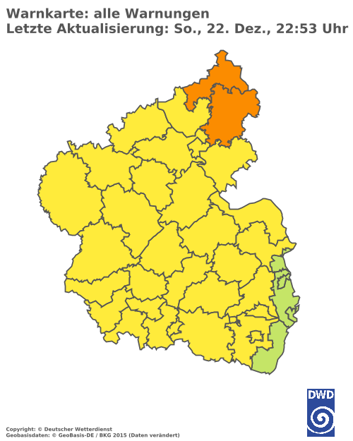 Aktuelle Wetterwarnungen für  Rhein-Lahn-Kreis