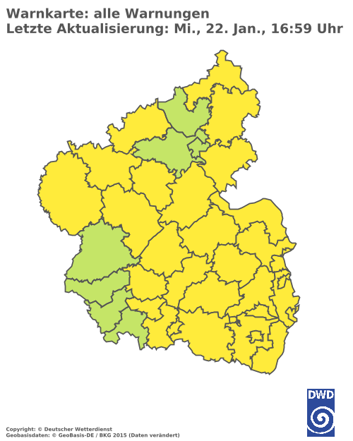 Aktuelle Wetterwarnungen für  Rhein-Lahn-Kreis